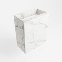 FOWY meuble lave-main sans lavabo 40cm 1 porte couleur Carrara.