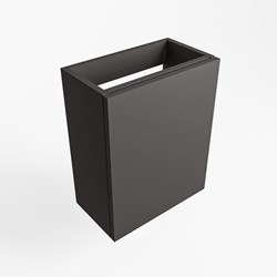 FOWY meuble lave-main sans lavabo 40cm 1 porte couleur Dark Grey.