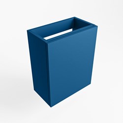 FOWY meuble lave-main sans lavabo 40cm 1 porte couleur Jeans.