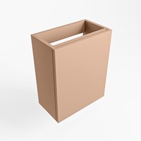 FOWY meuble lave-main sans lavabo 40cm 1 porte couleur Rosee.