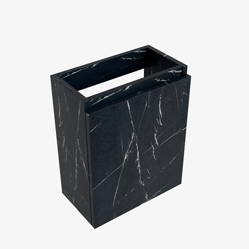 TURE meuble lave-main sans lavabo 40cm 1 porte couleur Marquina.