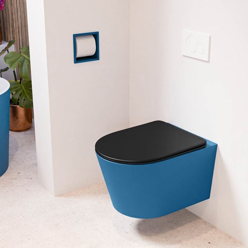 LAVIE hangend toilet single fire rimless diepspoel Jeans. Toiletzitting met quick-release & softclose Urban.