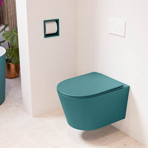 LAVIE hangend toilet single fire rimless diepspoel Smag. Toiletzitting met quick-release & softclose Smag.