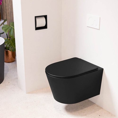 LAVIE hangend toilet single fire rimless diepspoel Urban. Toiletzitting met quick-release & softclose Urban.