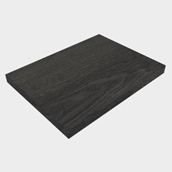 TOP 30 Dark Brown melamina Encimera 41cm. Espesor de la encimera 3cm. Encimera adecuada para lavamanos.