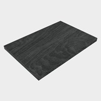TOP 41 Antracite melamine plateau / topplaat 61cm. Dikte blad 3cm. Blad geschikt voor afdekplaat | waskom.