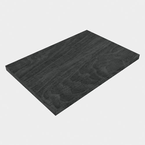 TOP 41 Antracite melamine plateau / topplaat 61cm. Dikte blad 3cm. Blad geschikt voor afdekplaat | waskom.