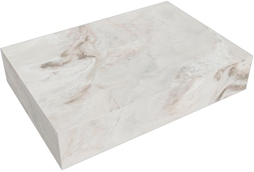 TOP 23 Frappe Solid surface plateau / topplaat 60. Dikte blad 12cm. Blad geschikt voor afdekplaat | waskom.