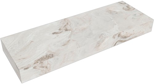 TOP 23 Frappe Solid surface plateau / topplaat 121. Dikte blad 12cm. Blad geschikt voor afdekplaat | waskom.