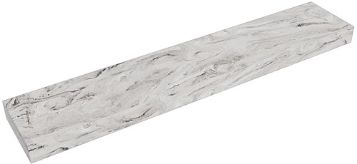 TOP 30 Glace Solid surface plateau / topplaat 220. Dikte blad 12cm. Blad geschikt voor afdekplaat | waskom.