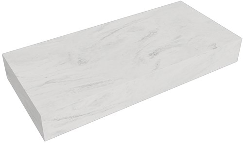 TOP 30 Opalo Solid surface plateau / topplaat 90. Dikte blad 12cm. Blad geschikt voor afdekplaat | waskom.
