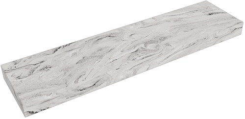 TOP 46 Glace Solid surface plateau / topplaat 190. Dikte blad 12cm. Blad geschikt voor afdekplaat | waskom.
