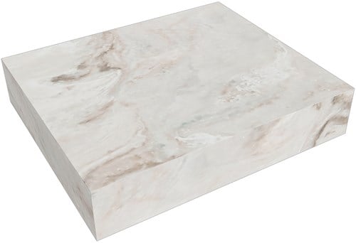 TOP 51 Frappe Solid surface plateau / topplaat 41. Dikte blad 12cm. Blad geschikt voor afdekplaat | waskom.