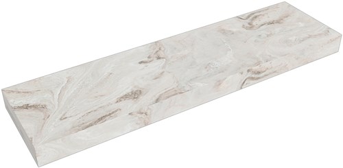 TOP 51 Frappe Solid surface plateau / topplaat 190. Dikte blad 12cm. Blad geschikt voor afdekplaat | waskom.