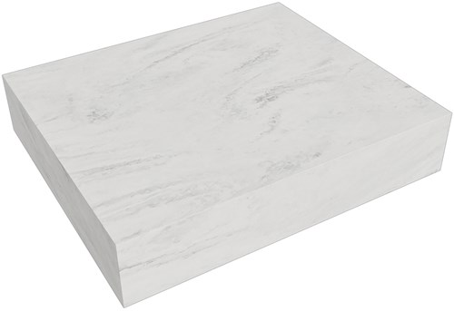 TOP 51 Opalo Solid surface plateau / topplaat 60. Dikte blad 12cm. Blad geschikt voor afdekplaat | waskom.