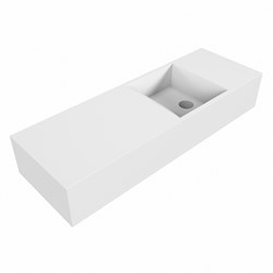 TYNE Talc Wall-Hung Basin solid surface 70cm. Position basin Right.