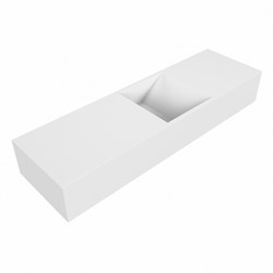 TYNE Talc Wall-Hung Basin solid surface 80cm. Position basin Center.