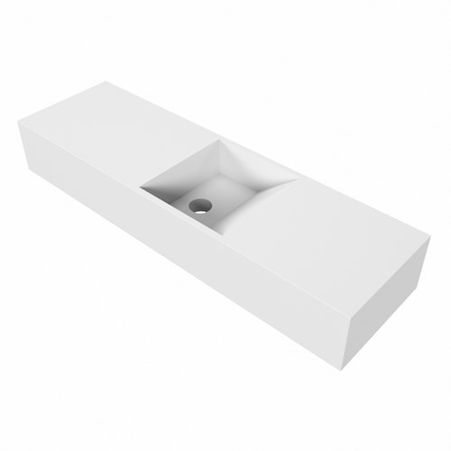 TYNE Talc Wall-Hung Basin solid surface 80cm. Position basin Center.-3