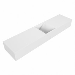 TYNE Talc Wall-Hung Basin solid surface 100cm. Position basin Center.
