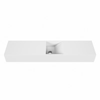 TYNE Talc Wall-Hung Basin solid surface 100cm. Position basin Center.-2