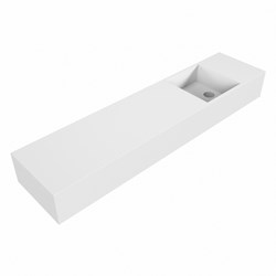 TYNE Talc Wall-Hung Basin solid surface 100cm. Position basin Right.