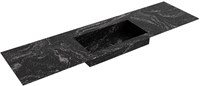 ZINK Lava Einbauwaschbecken aus solid surface (mineralwerkstoff) 170cm. Waschbeckenposition Mittig.