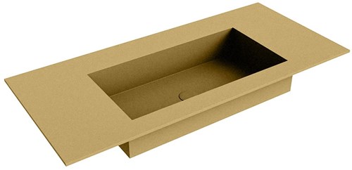 ZINK Oro solid surface inbouw wastafel 101cm. Positie wasbak Midden. 