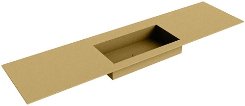 ZINK Oro solid surface inbouw wastafel 181cm. Positie wasbak Midden. 