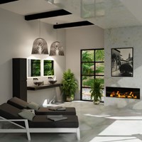 ZOI Lavabo d'appoggio trasparente 50cm colore Black.-3